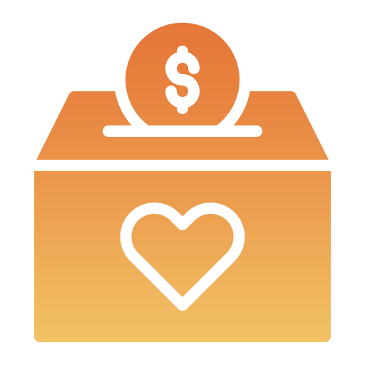 A coin is sitting in the box with a heart on it.