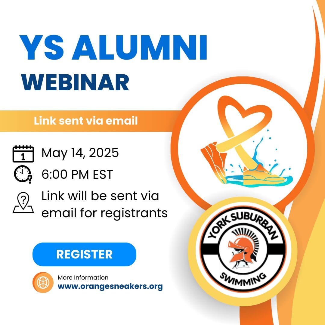 A flyer for an alumni webinar with a picture of a heart and water.